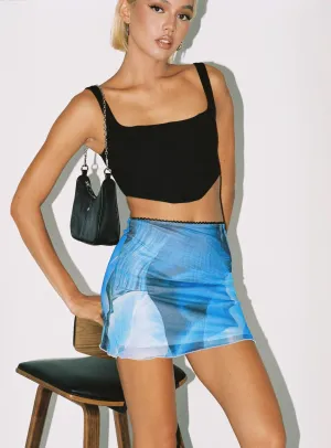 Adyn Mini Skirt Blue