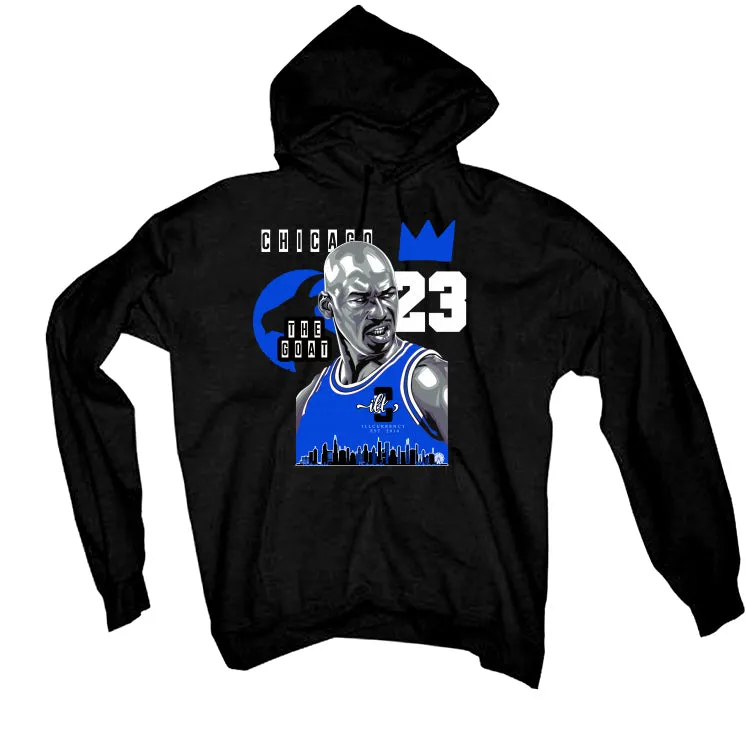 Air Jordan 12 WMNS “Hyper Royal” Black T-Shirt (The Goat)