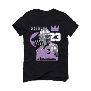 Air Jordan 7 GS “Barely Grape” Black T-Shirt (The Goat)