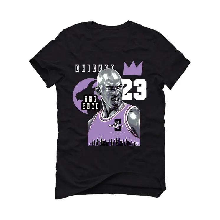 Air Jordan 7 GS “Barely Grape” Black T-Shirt (The Goat)