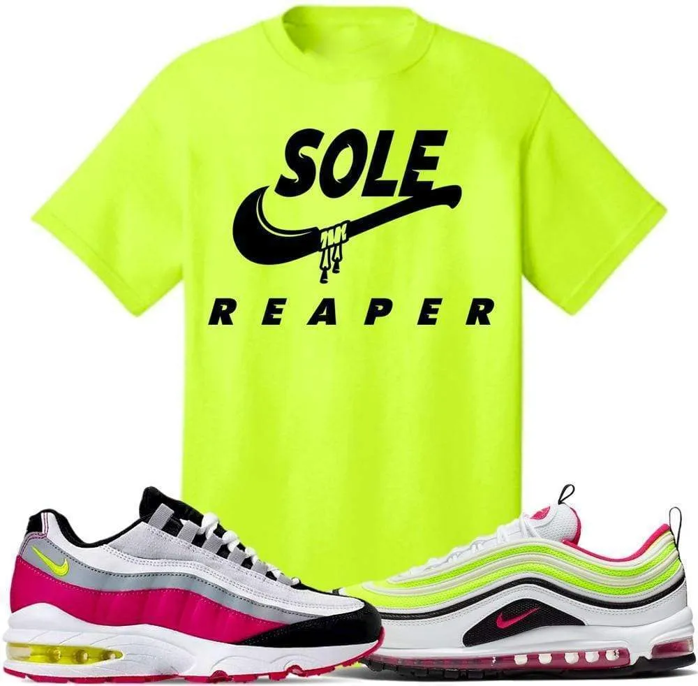 Air Max White Rush Pink Volt Sneaker Tees Shirt to Match - SOLE REAPER