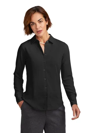 Brooks Brothers Women's Full-Button Satin Blouse BB18007