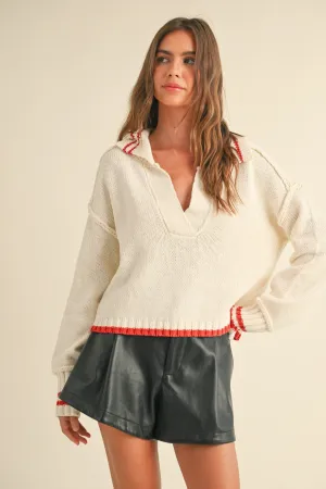 Chloe Contrast Stitch Sweater