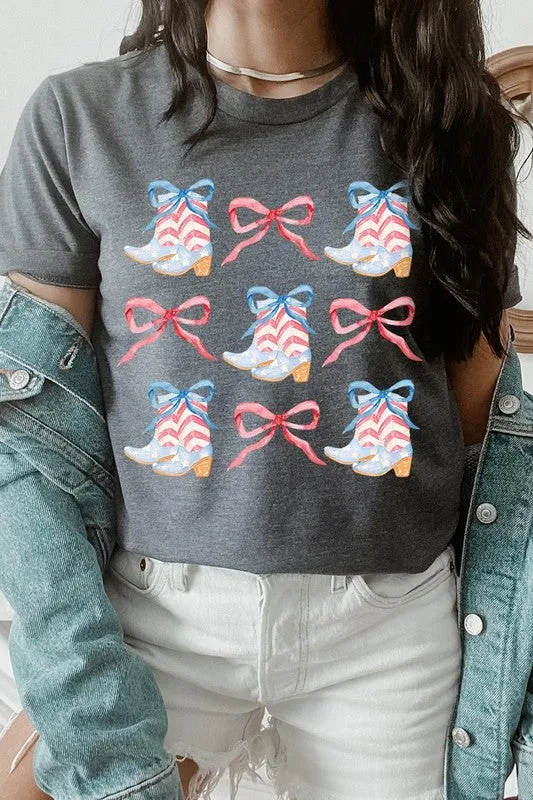 Coquette 4th Of July Patriotic Graphic T Shirt