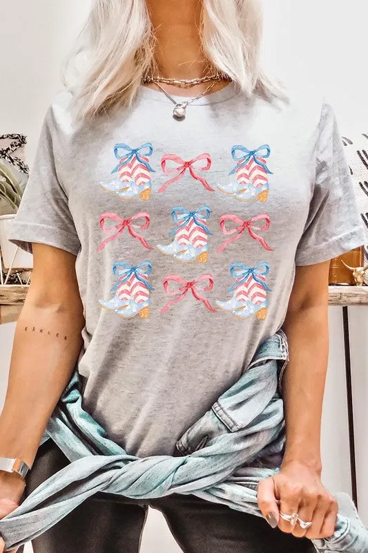 Coquette 4th Of July Patriotic Graphic T Shirt