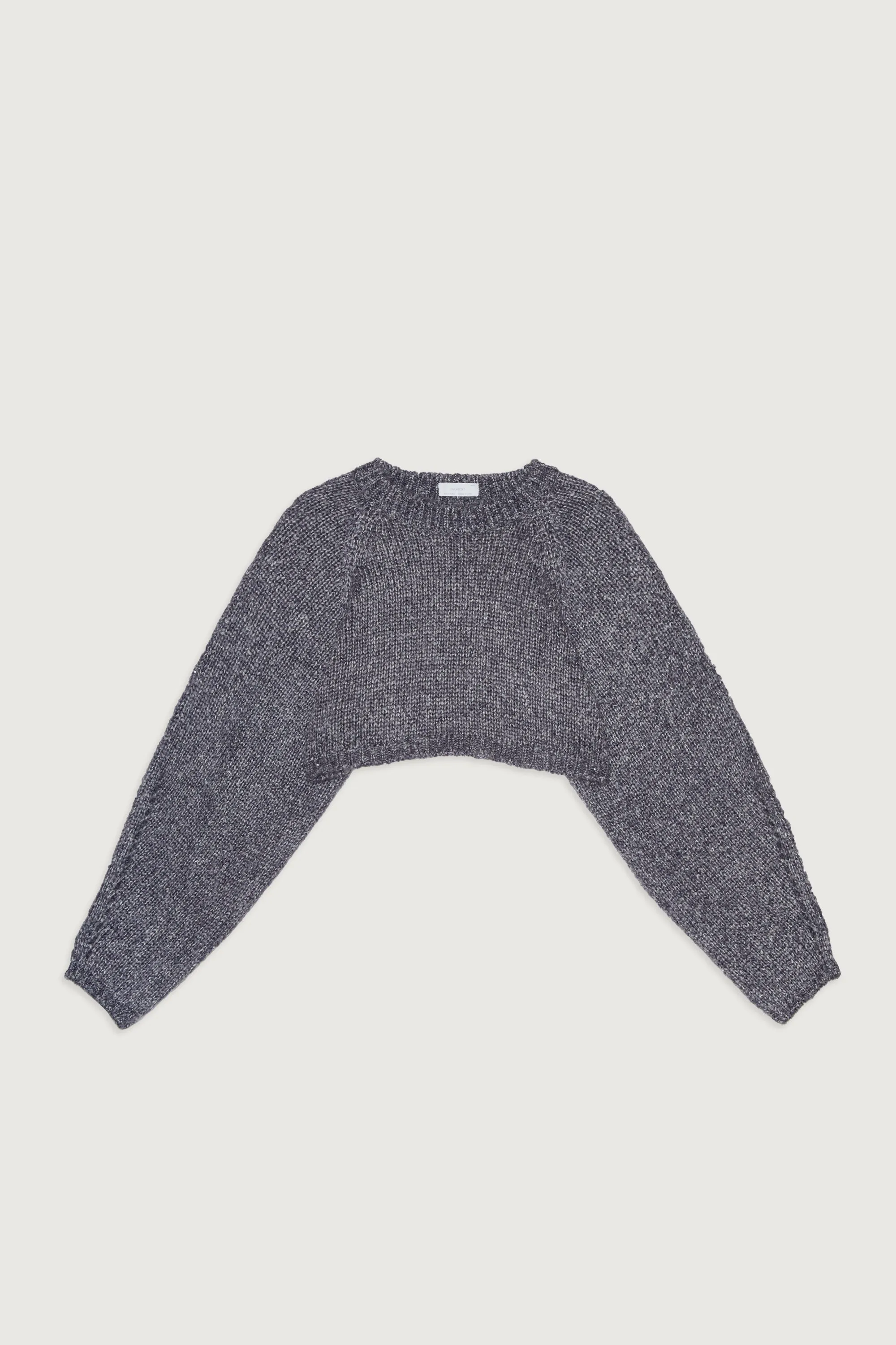 CROPPED OPEN BACK SWEATER