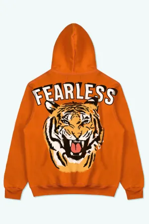 Fearless Roar Oversized Hoodie (Orange)