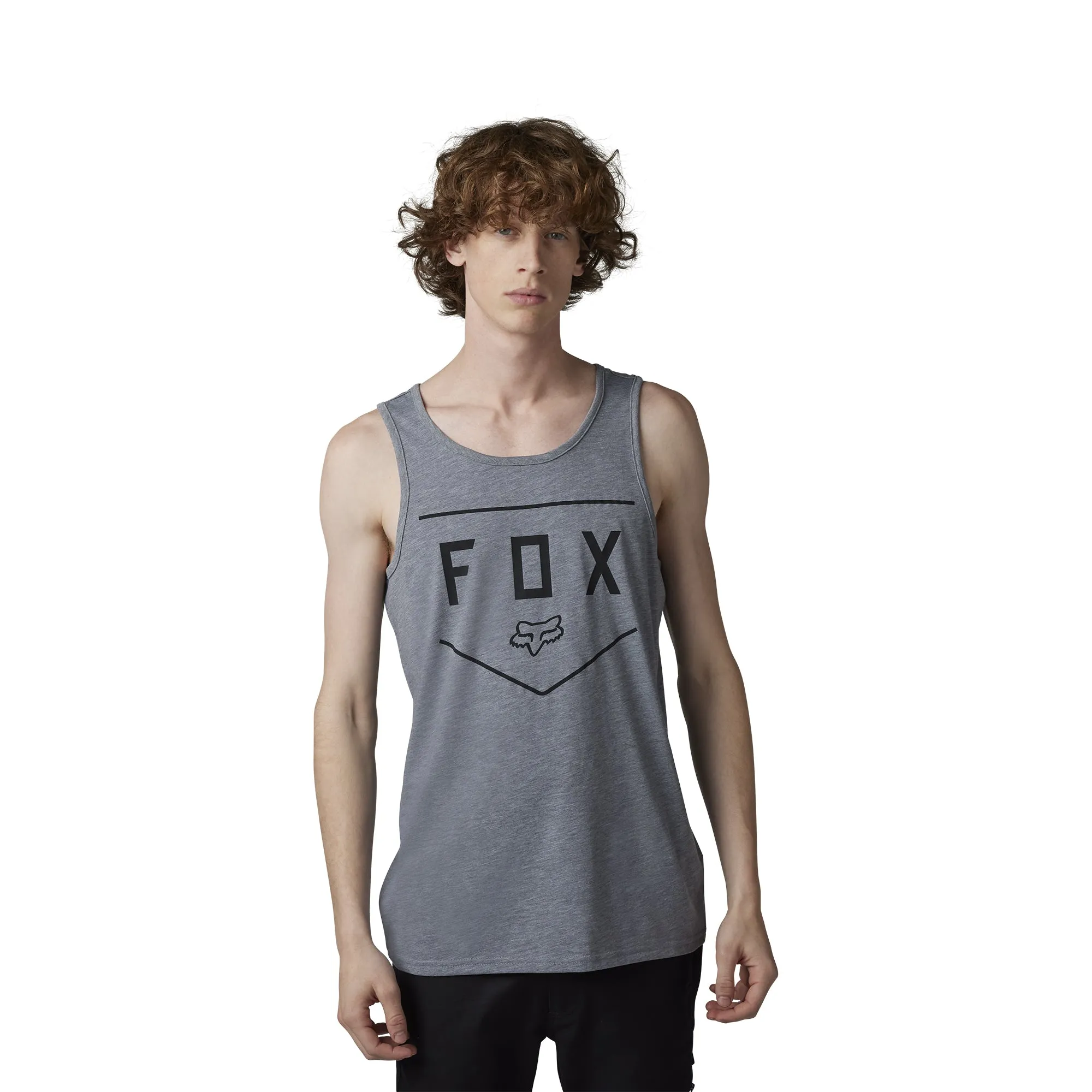 Fox Racing  Mens Shield Tech Tank Top Shirt TruDri Casual Soft Heather Graphite