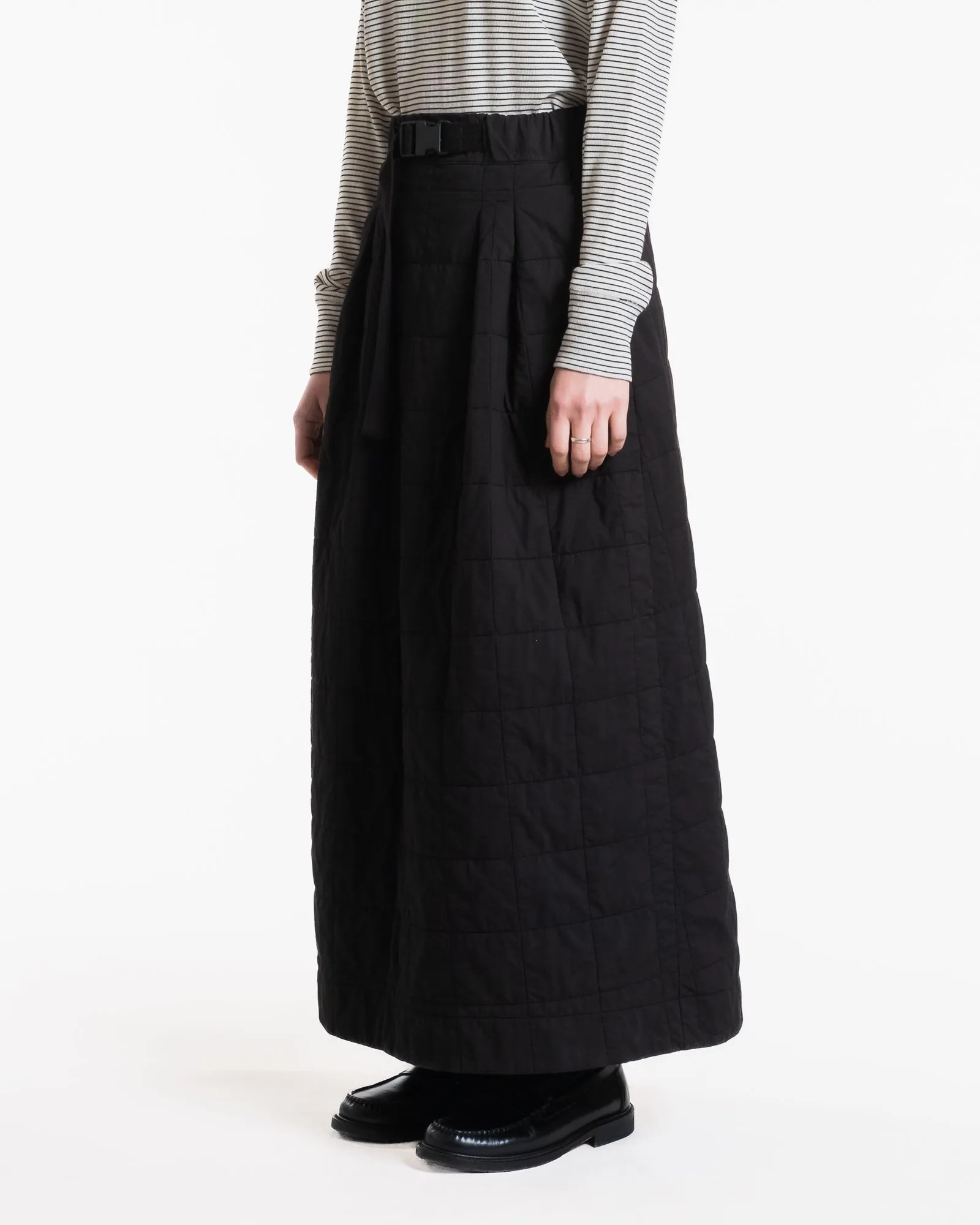 G.o.D Tulip Skirt Cotton Quilt Black