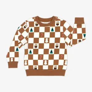 Holiday Checks Crewneck Sweatshirt