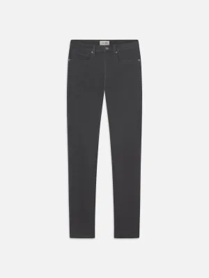 L'Homme Slim Brushed Twill -- Slate Gray