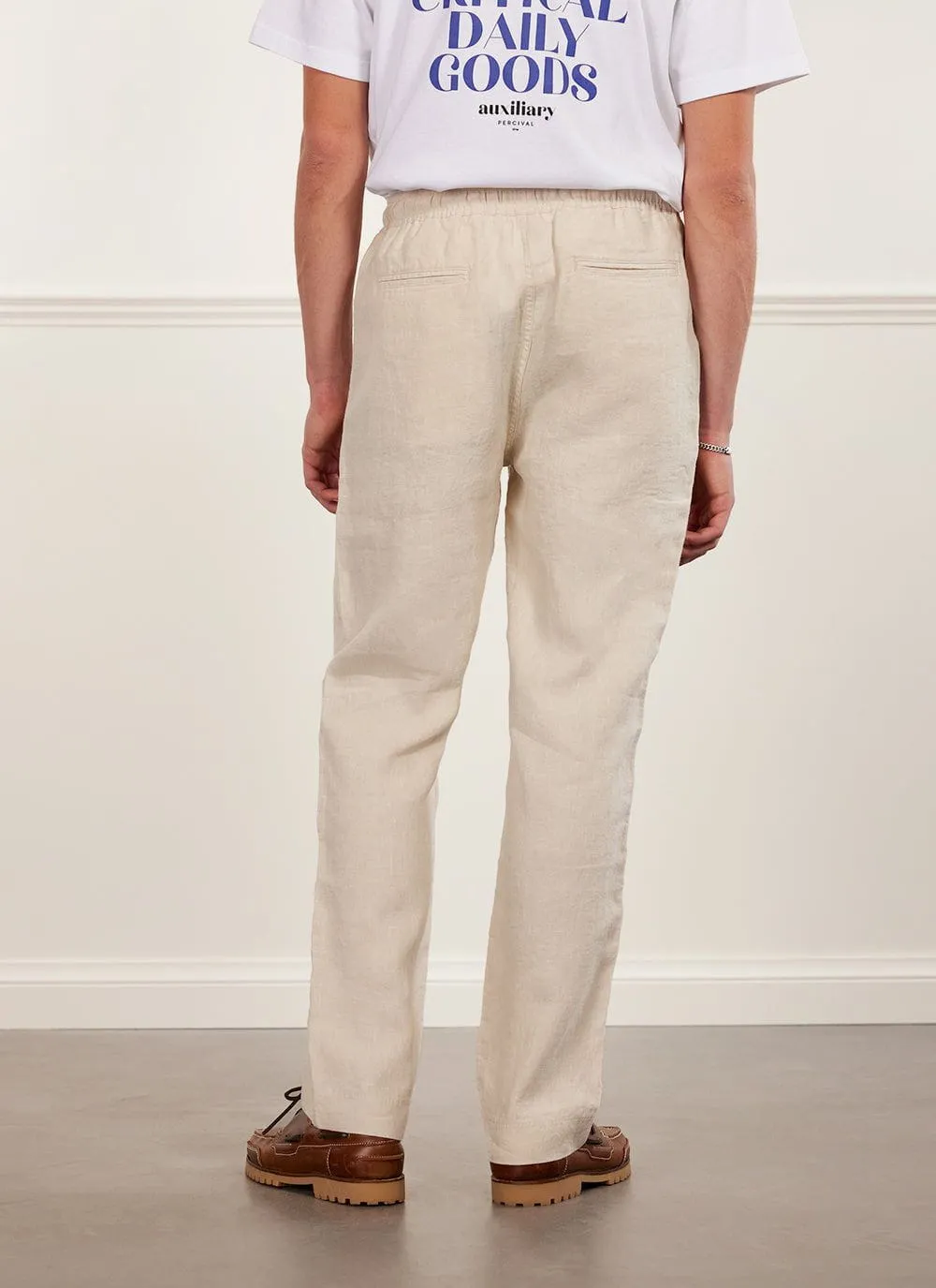 Linen Everyday Trousers | Stone