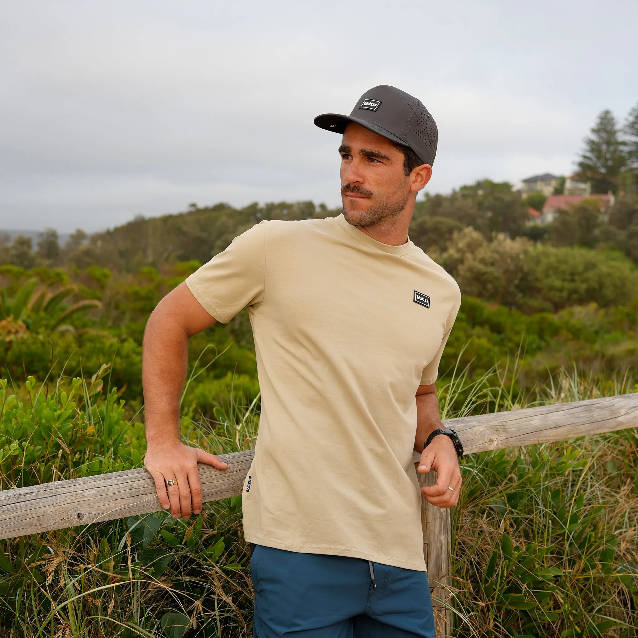 Long Reef Logo Tee - Sand