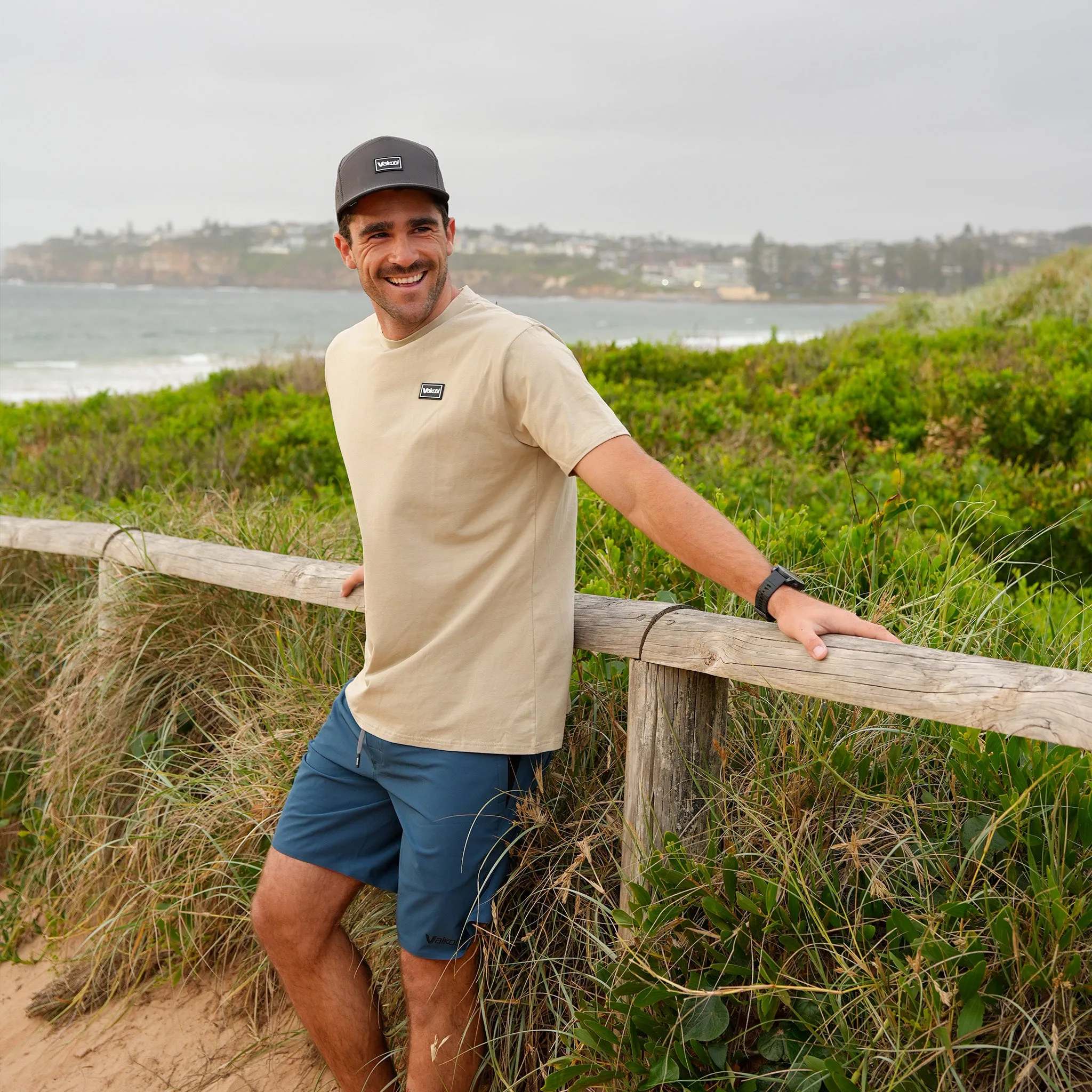 Long Reef Logo Tee - Sand