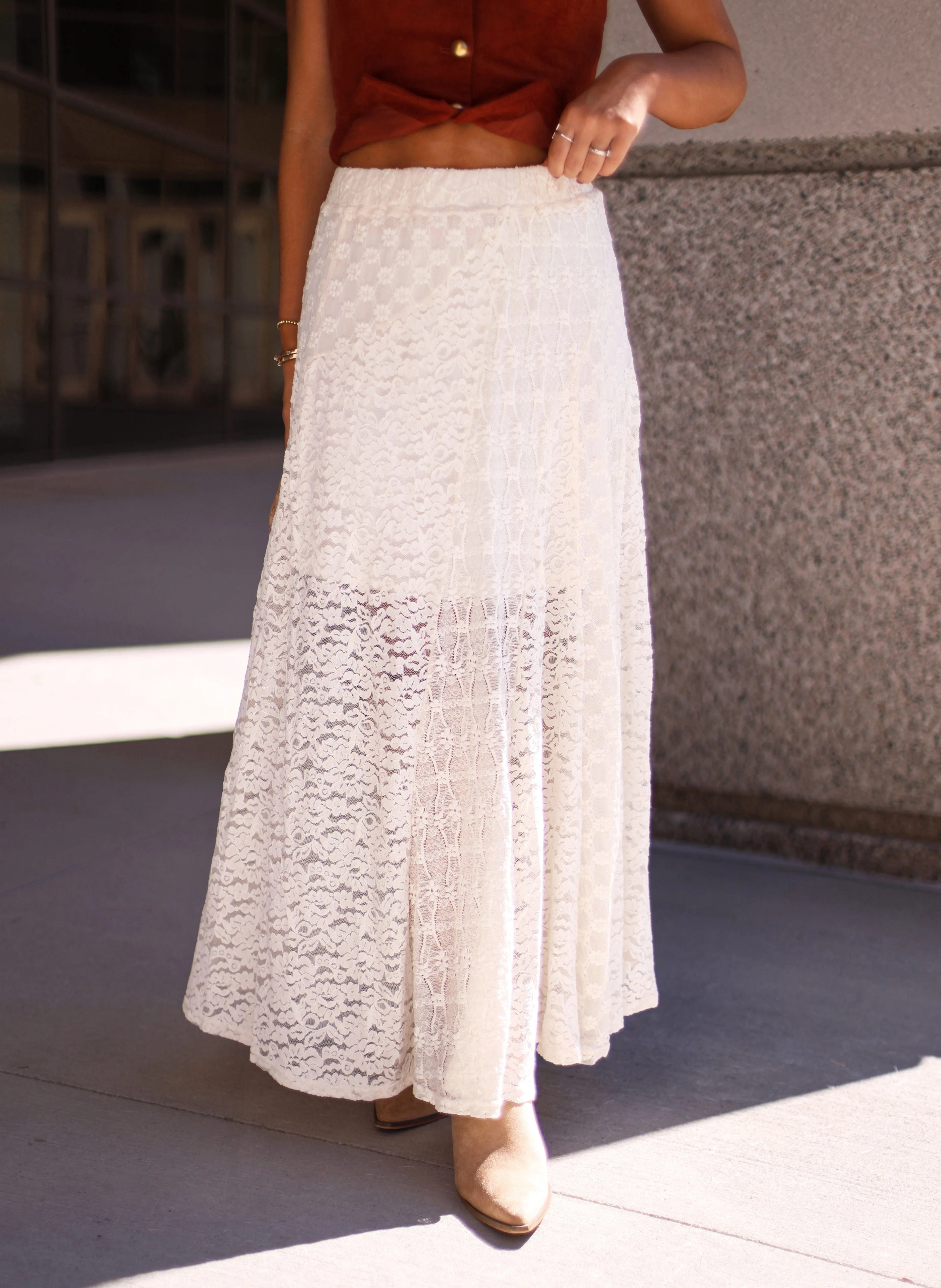 Lovely Lace Maxi Skirt