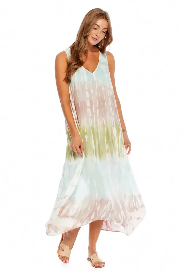 Mudpie Hyatt Tie Dye Maxi Dress