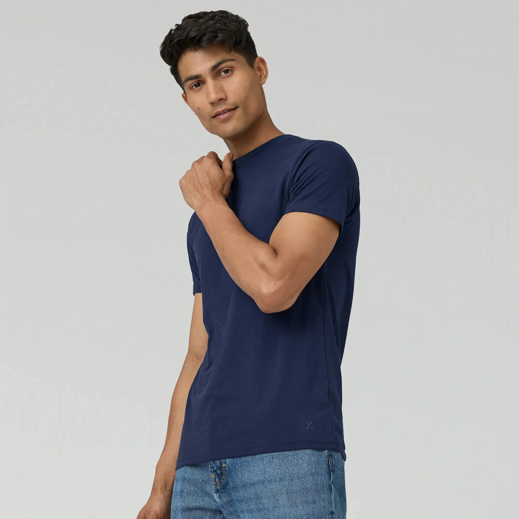 Pace Combed Cotton T-shirts Midnight Blue