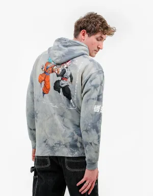 Primitive x Dragon Ball Super Goku Versus Washed Pullover Hoodie - Nav