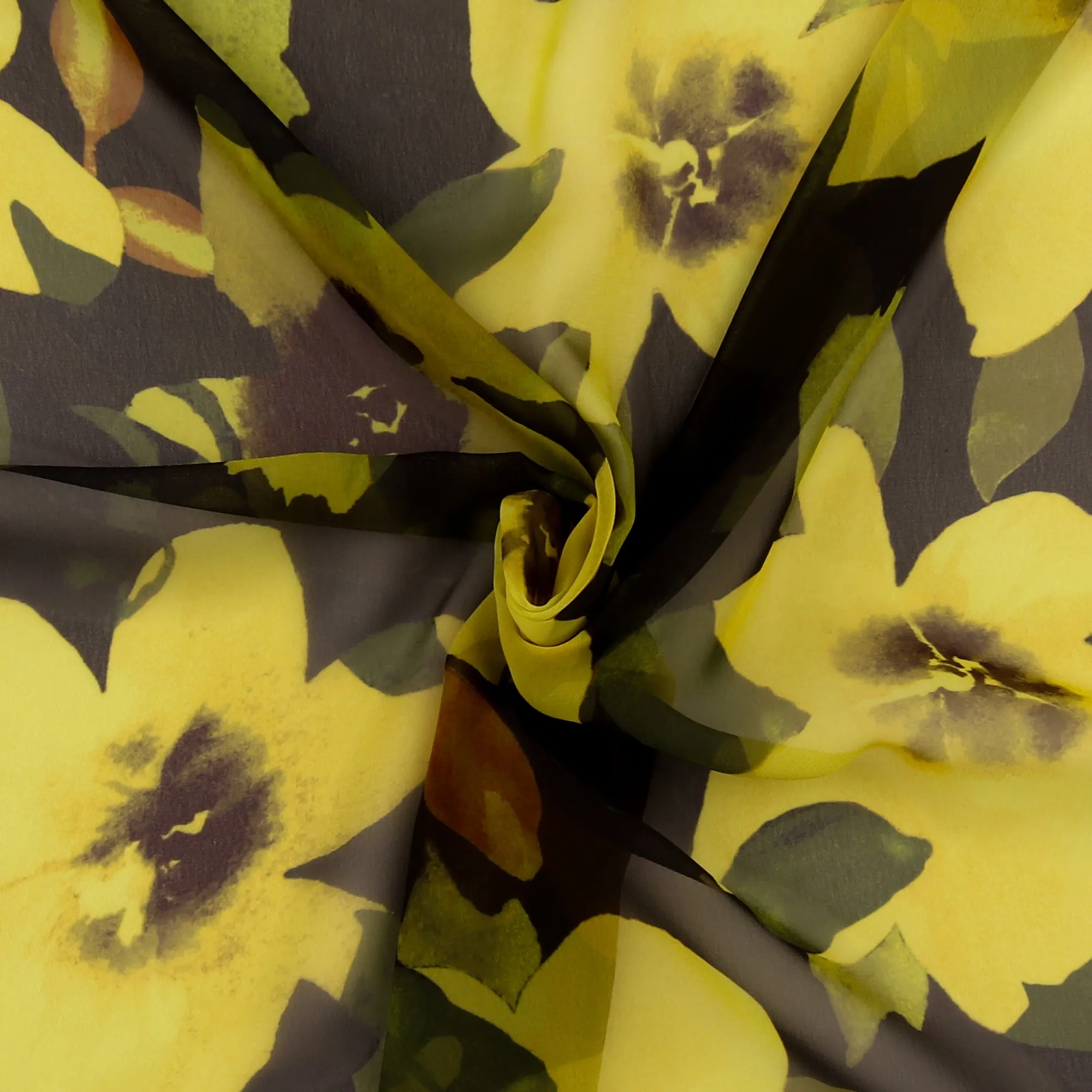 Printed Chiffon - GABRIELLA - 010 - Yellow