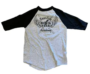 RiverCity Rock Star Academy Youth Baseball Tees in Grey/Black - Youth Sports Apparel