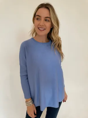 Sabrina Boxy Sweater - Dream Blue