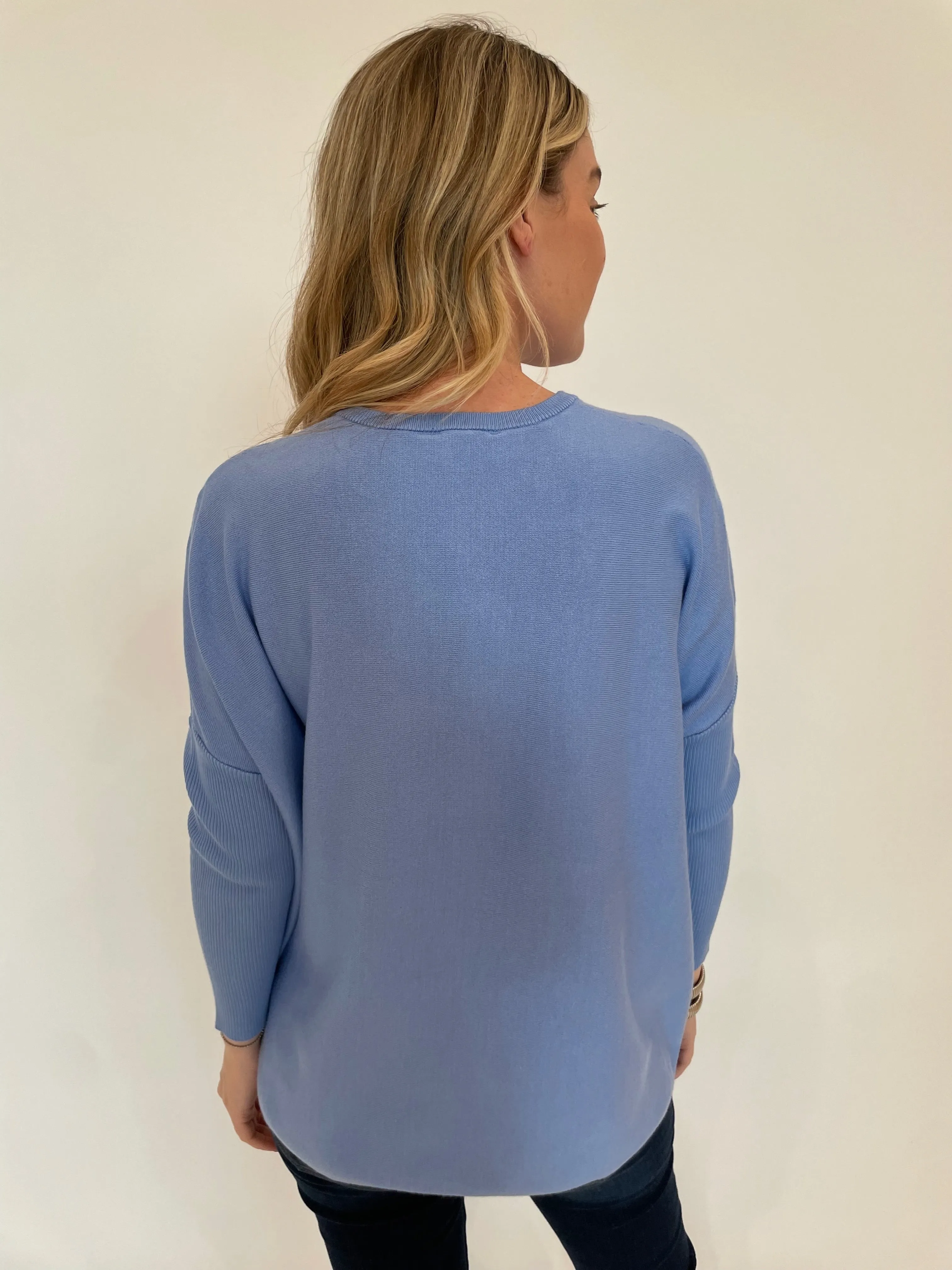 Sabrina Boxy Sweater - Dream Blue