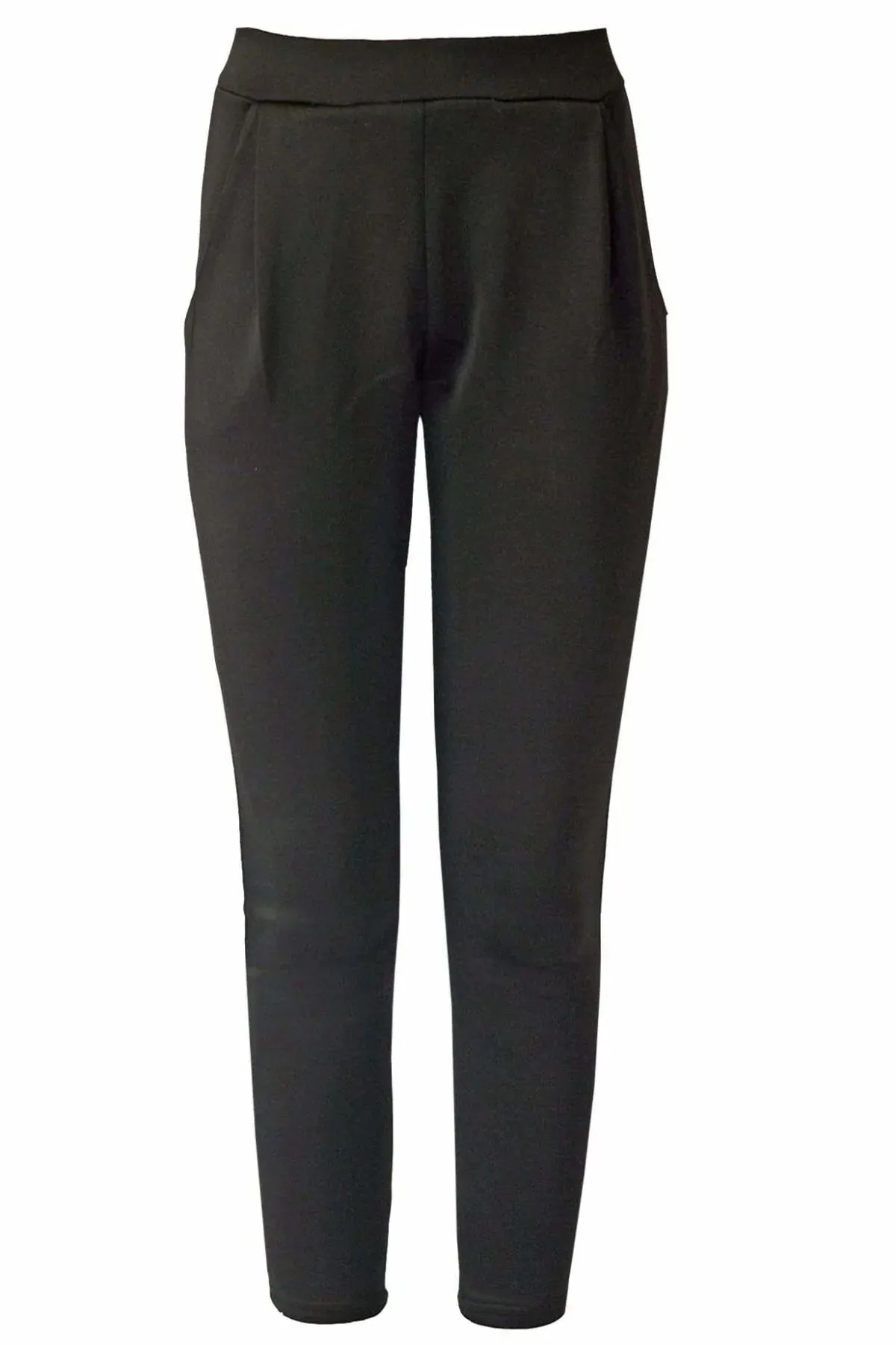 Scuba Pleat Front Crop Trousers