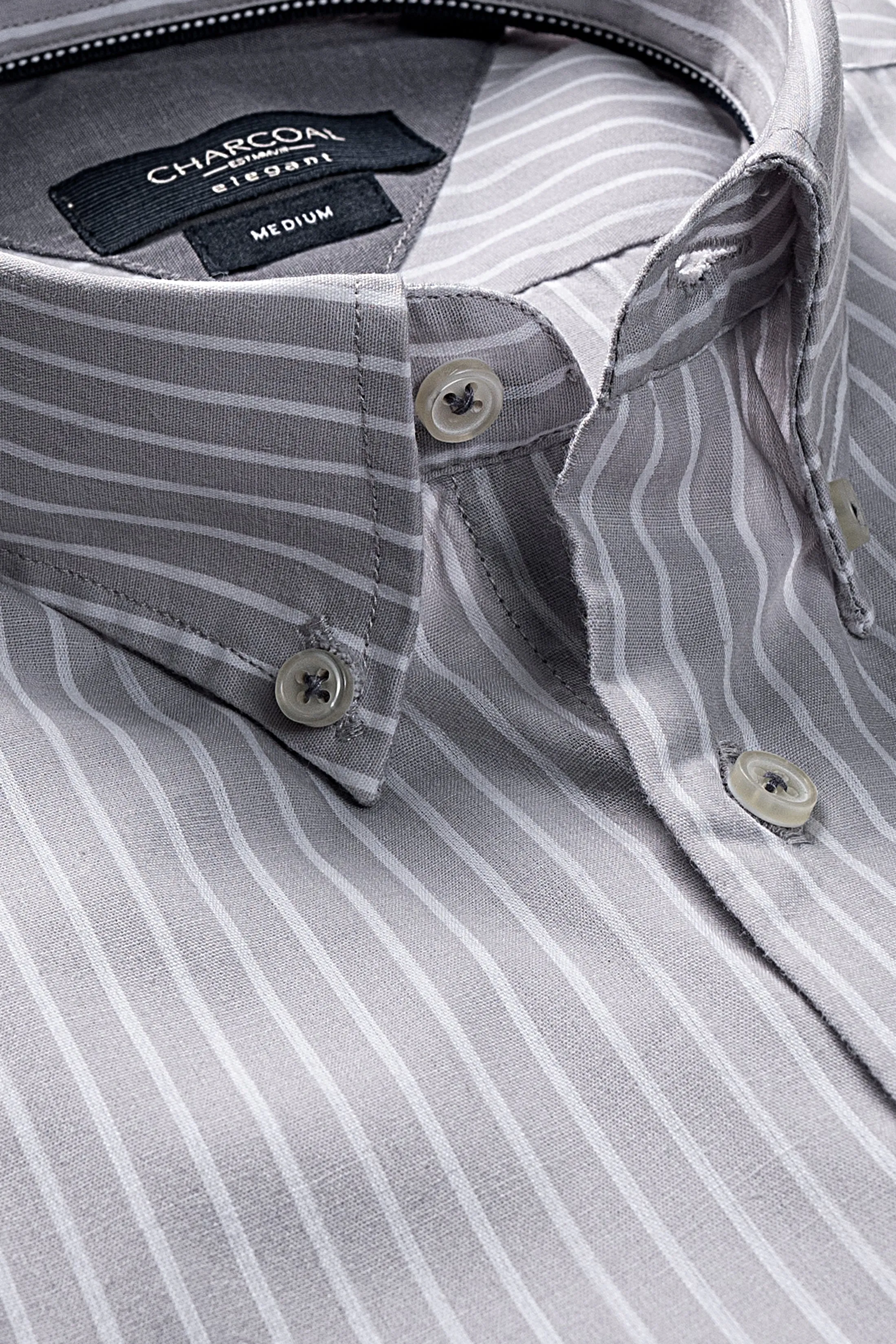 SEMI FORMAL GREY WHITE STRIPES