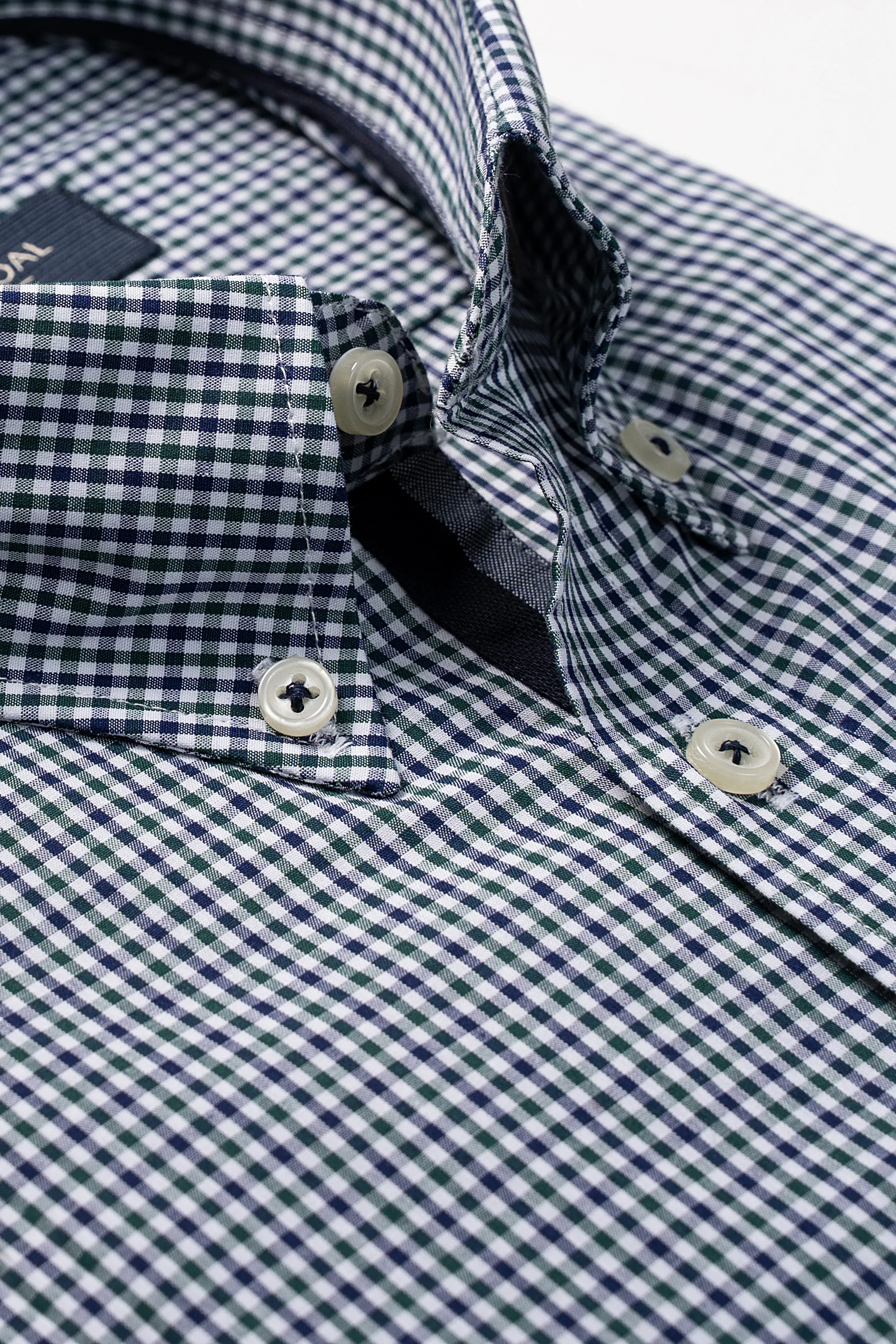 SEMI FORMAL SHIRT GREEN NAVY CHECK