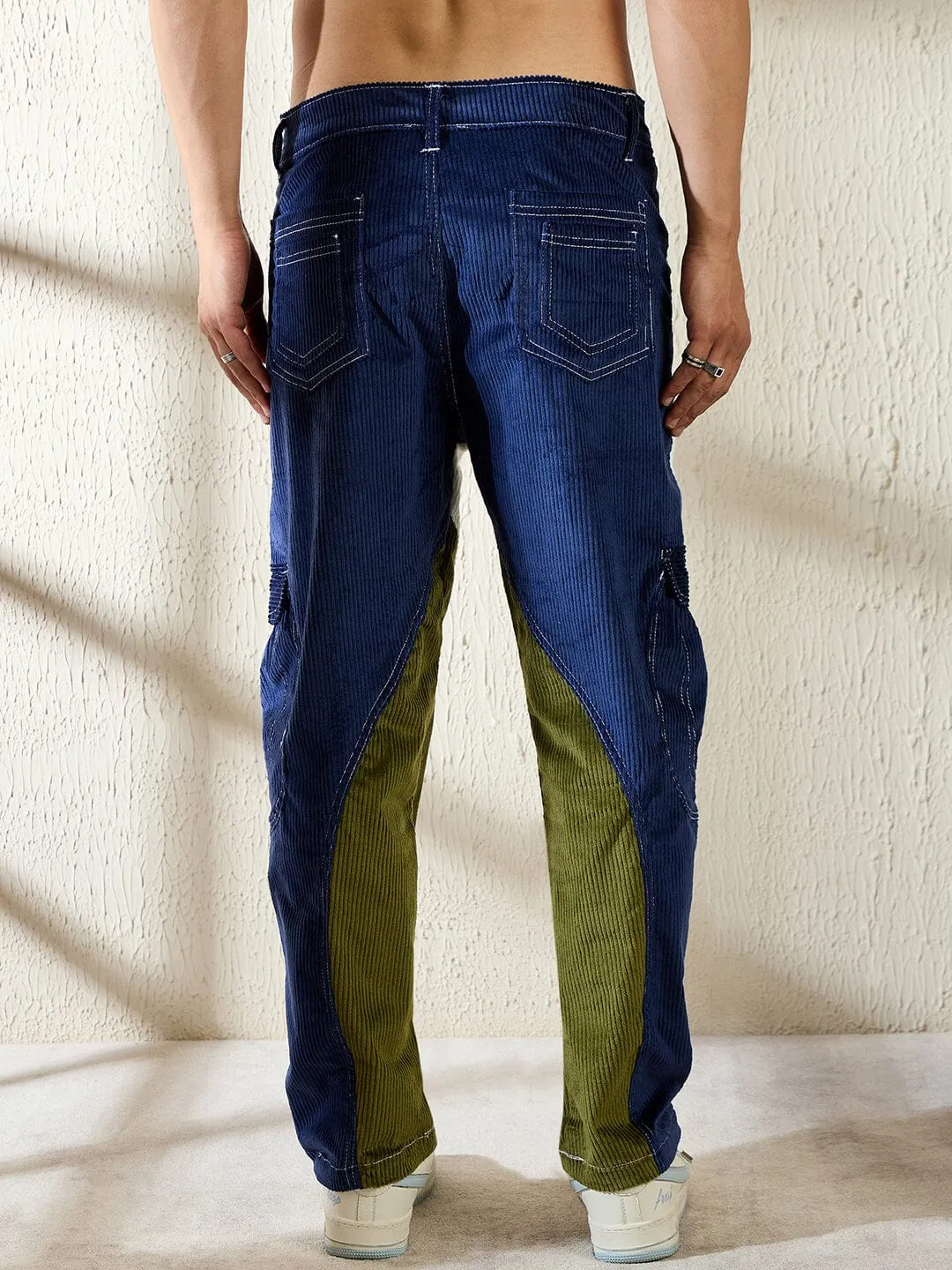 Shades Of Corduroy Cut & Sew Trousers