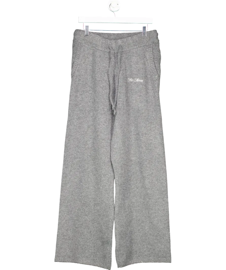 Six Stories Limited Edition Relaxed Wide Leg Trousers - Grey UK M