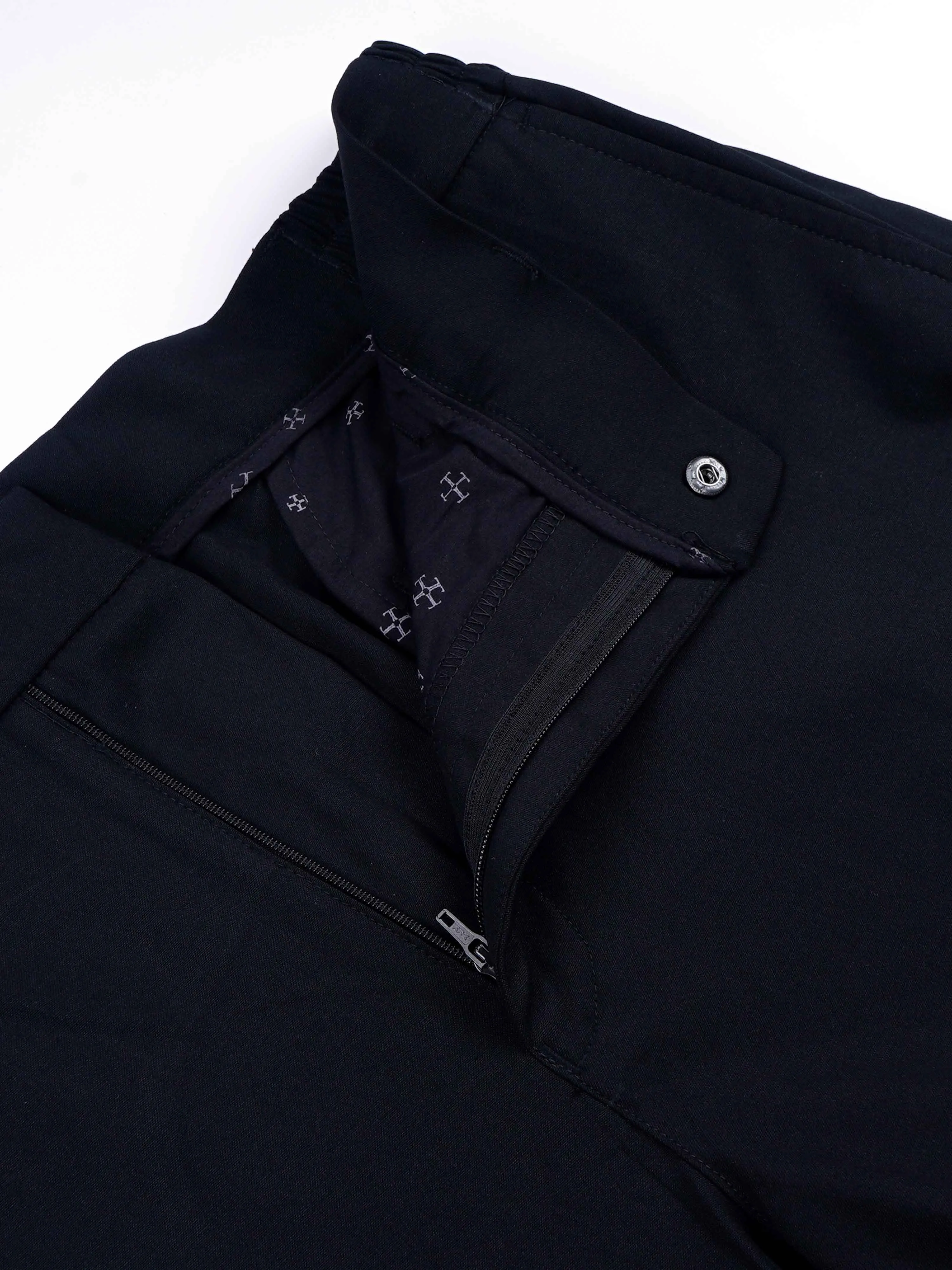 Soft Miracle Black Relaxed Trousers