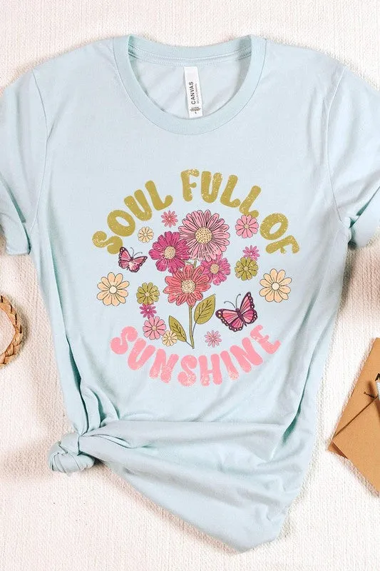 Soul Full Sunshine Floral Graphic T Shirt