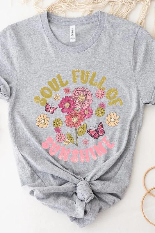 Soul Full Sunshine Floral Graphic T Shirt