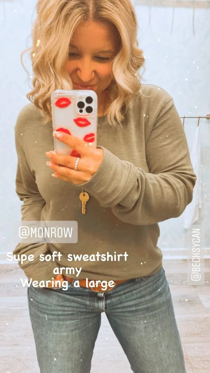 Super Soft Sweatshirt Army