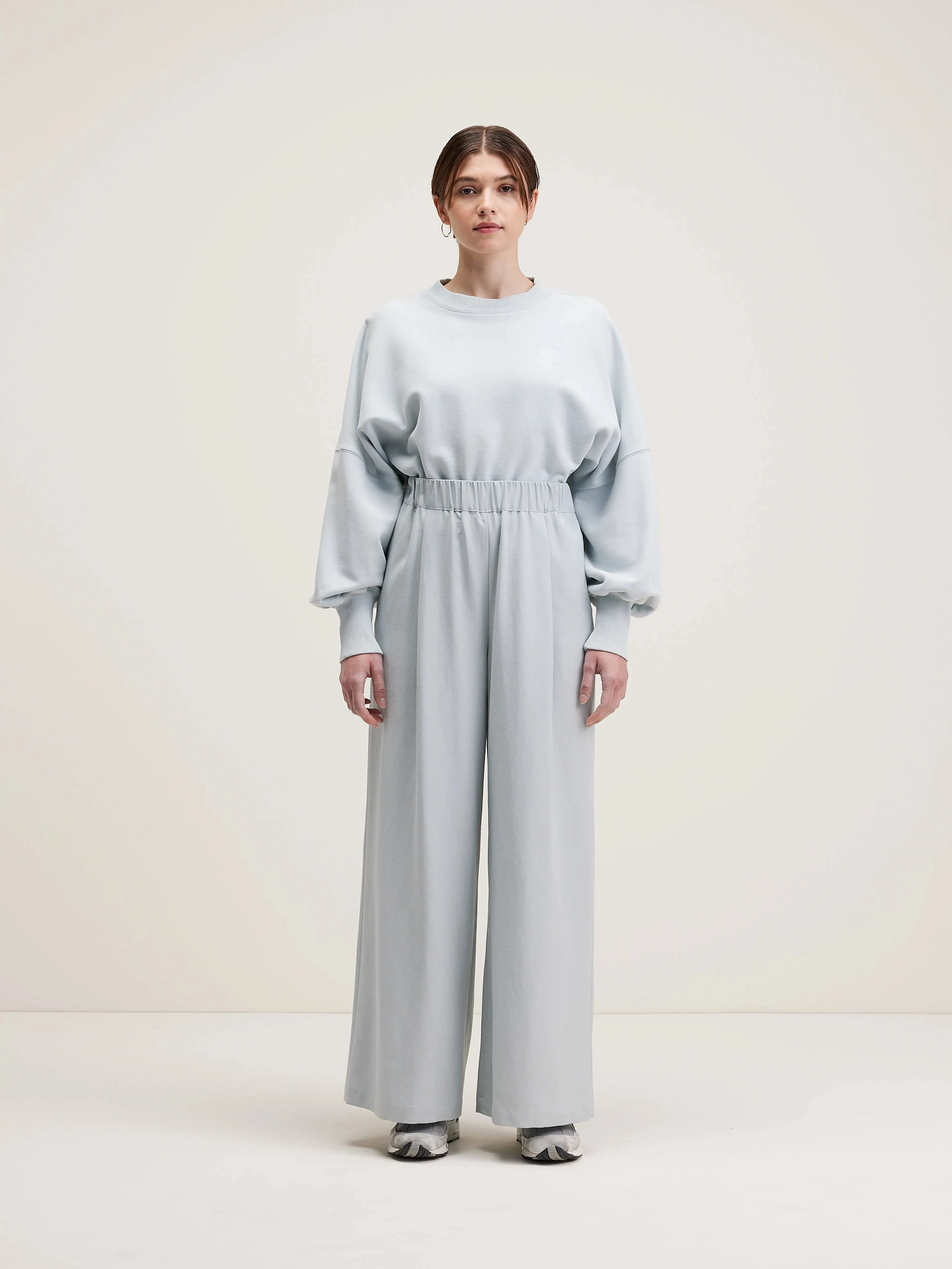 Vezza straight wide trousers (242 / W / GIVRE)