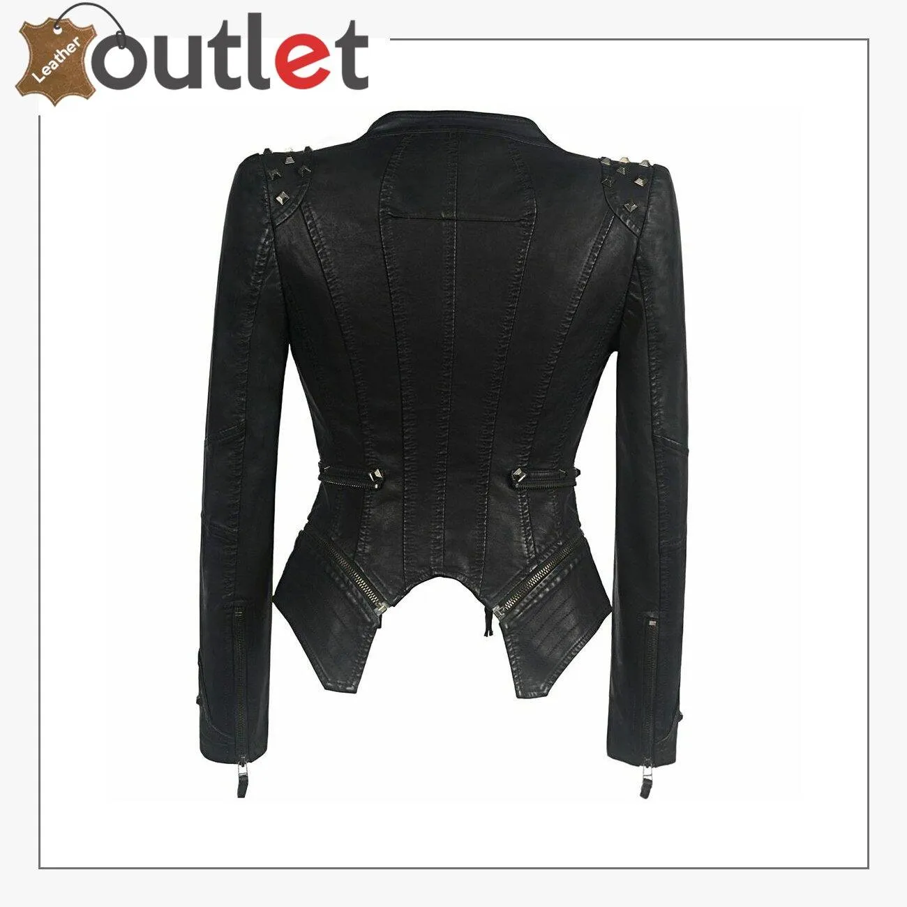 Winter Motorcycle Pure leather Jacket Women