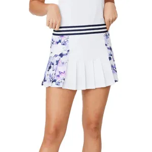 Womens Lilac Dream 14 Inch High Waisted Tennis Skort White and Cloud Cover